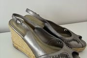 Monsoon Metallic Wedge, size 39