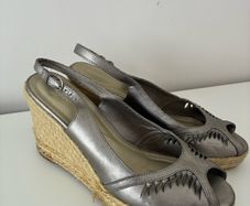 Monsoon Metallic Wedge, size 39