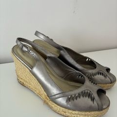Monsoon Metallic Wedge, size 39