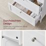 Bathroom cabinet with 2 doors and 2 drawers white Image 5