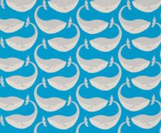 Scion Whale of a Time Curtains + White Wooden Pole