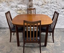 Mid Century Modern Gplan Dining Table & Chairs - Sierra Range