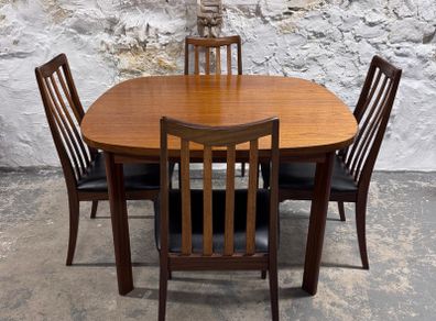 Mid Century Modern Gplan Dining Table & Chairs - Sierra Range