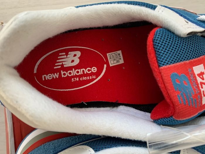 New Balance Men's 574 ML CBR Blue Red Uk 11/us 11.5 Bnib
