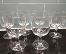 Set of 6 White Wine Glasses