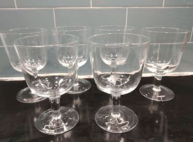 Set of 6 White Wine Glasses