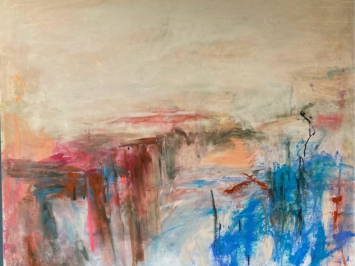 XL Framed Original Art Original Abstract Painting