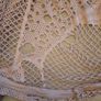 Crocheted cobweb style long jumper Image 5