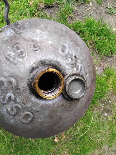 large esso petrol drum