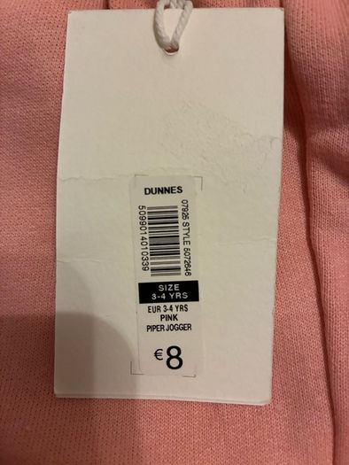 Pink Leigh Tucker joggers (girls 3-4)