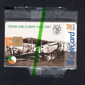1997 Ireland 50 Unit Irish Air Corps 75th year anniversary of military aviation Callcard (ODS2) Call Card Mint in packaging