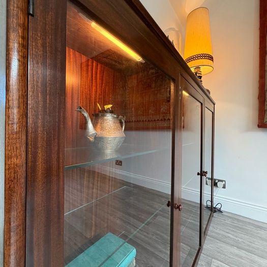 Vintage Display Drinks Book Cabinet