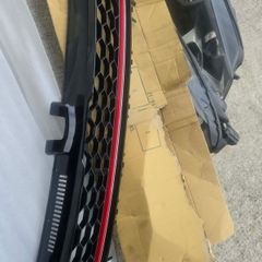 Front GTI honeycomb grille with red