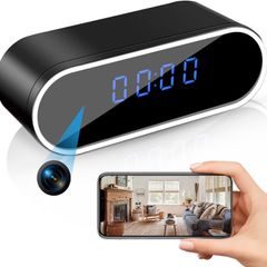 WiFi Hidden Spy Clock Camera Secret Nanny Cam With Motion Detection | 1080p Video Recording, Covert Camera With Night Vision, Mobile App Control for Home, Office