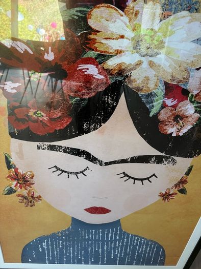 Large framed print Frieda Kahlo