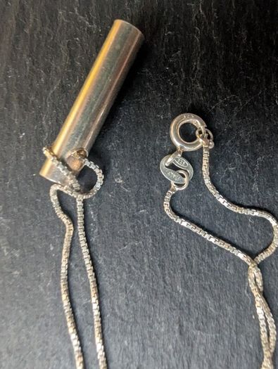 Silver pendant and chain