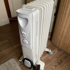 Warmlite Oil Filled Radiator - 7 Fin - 1500W - White