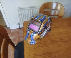light to dark welding helmet
