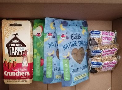 Small animal snacks x7 rabbits guinea pigs hamster mice birds etc