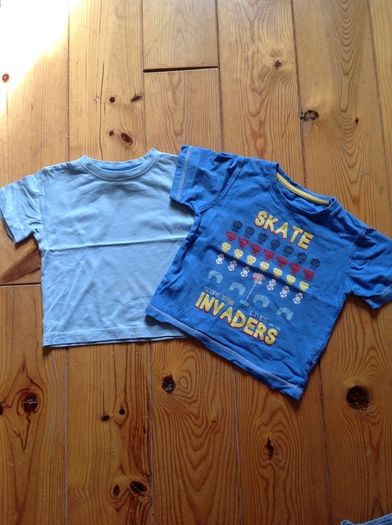 Two Blue Teeshirts - NEXT & St Bernard.