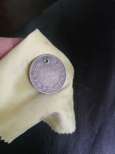 1814 Silver Bank Token