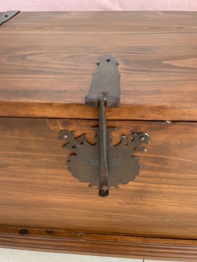Rustic storage chest coffee table
