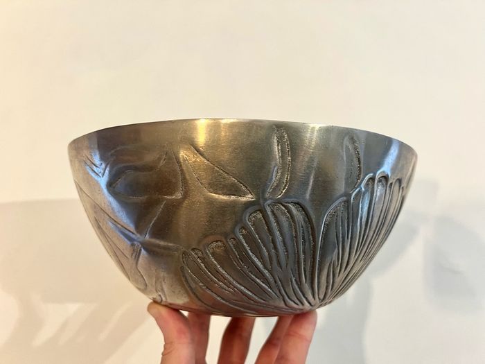 French Art Deco Style Salad Bowl & Servers