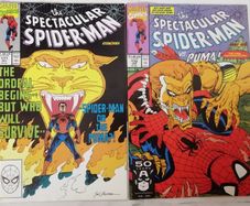 Spectacular Spider-Man #171 & 172 Spidey VS The Puma Parts 1 & 2 (1990)