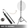 61 cm Color Prize Wheel Tripod Floor Stand Color Prize Wheel 14 Slots Dry Ease Fortune Spinner Fortune Spinning Game Image 3