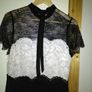 Beautiful black and white lace dress Image 2