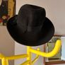 Black Antique Trilby Hat Large Image 3