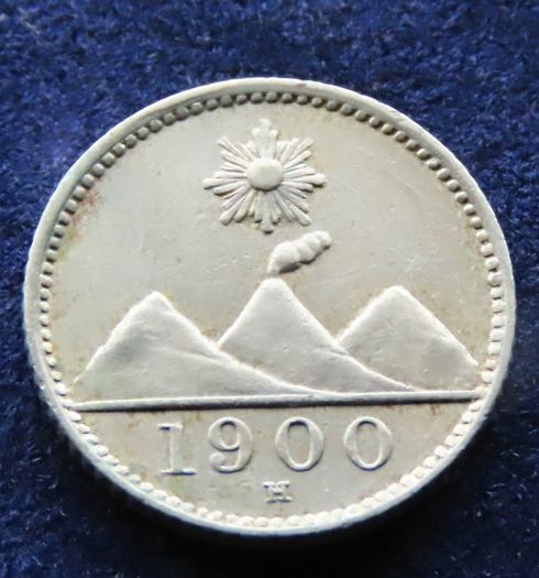 1900 1/4 Real Guatemala antique