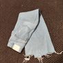 Pull&Bear Light Blue Denim Distressed Cut Style Image 6
