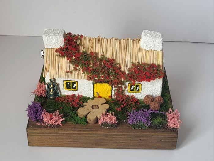 Handcrafted tiny wooden cottage