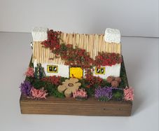 Handcrafted tiny wooden cottage