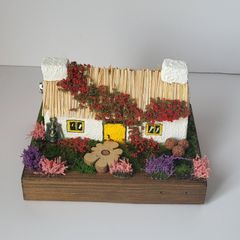 Handcrafted tiny wooden cottage