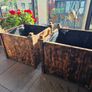 4 wooden planters Image 4