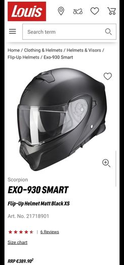 motorcycle Modular helmet Scorpion Exo 930