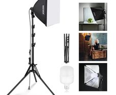 Neewer Softbox Kit - Brand new in box + free studio bulb