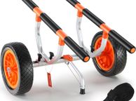 main image for ad Heavy Duty Kayak Cart ,204 kg/  450lbs Load Capacity, Detachable Canoe Trolley Cart with 12'' Solid Tires, Adjustable Width &amp; Nonslip Support Foot, for Kayaks Canoes Paddleboards Float Mats Jon Boats