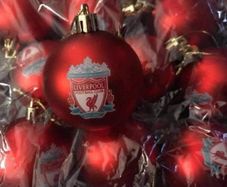 20 Liverpool Christmas bauble decorations