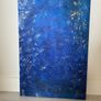 Blue textured painting Image 3
