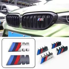 BMW M Power performance Mpower Car Front Grille Badge Emblems Stickers for BMW M M1 M3 M4 M5 M6 M7 X6 E46 E39 E90 E60 E36 F30 F10 E34 X5 E53 E30 F20 E92 E87