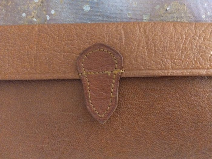 Freepost  Unusual Vintage Devon Leathercrafts Goatskin Wallet / Purse