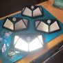 4 x Solar Led Wall Lamps Rechargeable New Image 4