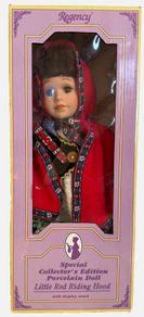 New Regency Fine Arts Little Red Riding Hood Porcelain Doll - Collectors Edition