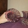 Pair of 1970's Jozefina Krosno Hand Blown Glass Bowl/Candle Holder Image 6