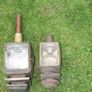 Antique Vintage Pair of Buggy Carriage Lamp Candle Lanterns Image 5
