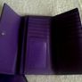 Dooney & Bourke Continental Clutch  Zebra Print Trifold Checkbook Wallet with Purple Interior Lining Image 9