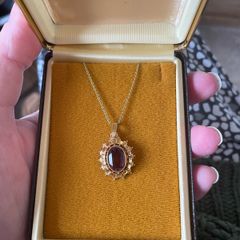 Vintage K&L Germany Gold Plated Pendant & Chain